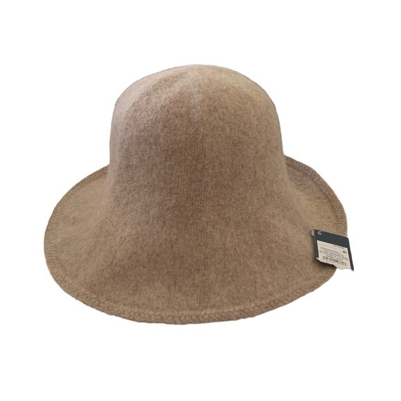 Universal Thread Women's bucket hat Foldable Tan Wool Blend One Size NWT - Picture 2 of 5